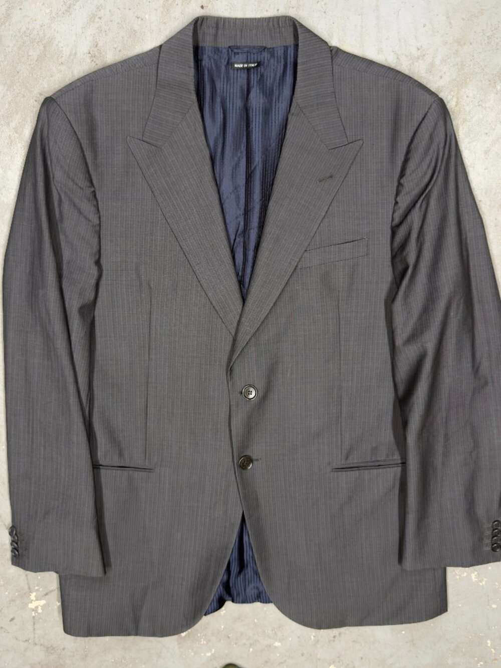 Giorgio Armani Blazer Slim Fit Made in Italy Wool Sport Coat Grey 42R